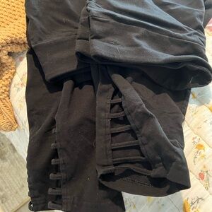 Terra & Sky Black Plus-Size Leggings 2 pair!